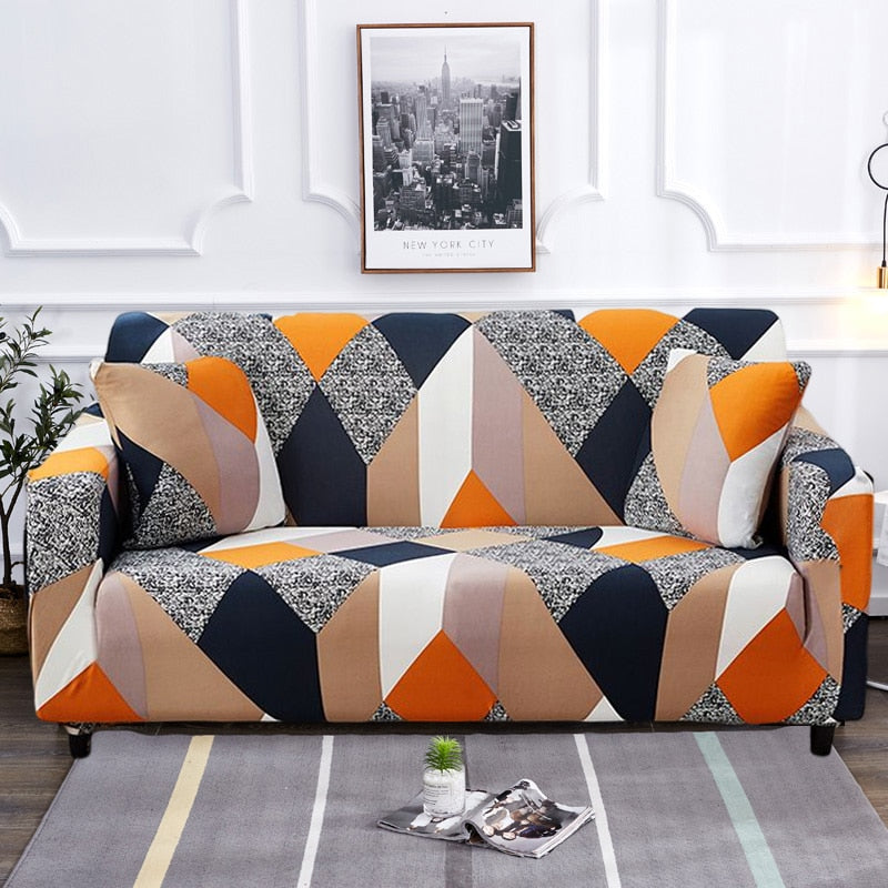 Moderne skridsikker farverig elastisk sofatræk