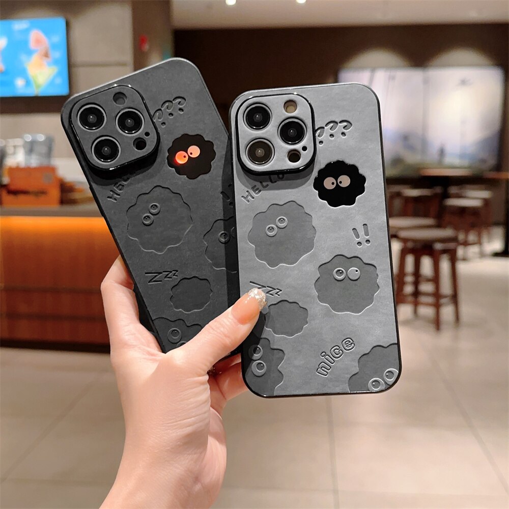 Sød Monster Stødabsorberende Læder iPhone Cover
