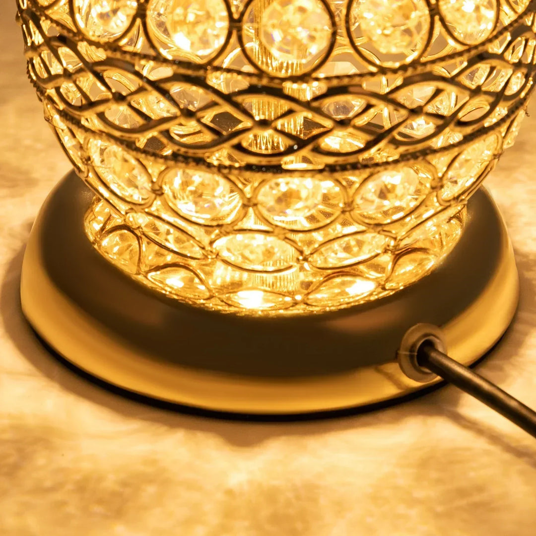 Moderne Krystal Luksus Dekorativ Natbordslampe