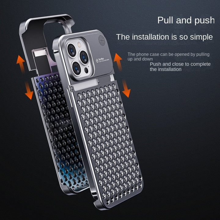 Metal Vent Premium Aluminiumlegering iPhone Cover