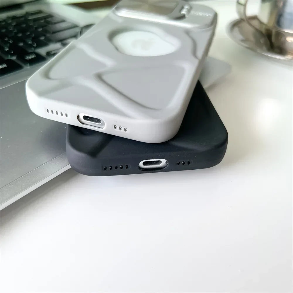 Magsafe Silikone Linse Flip iPhone Cover