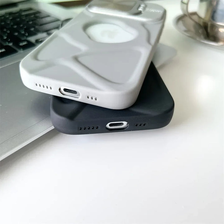 Magsafe Silikone Linse Flip iPhone Cover