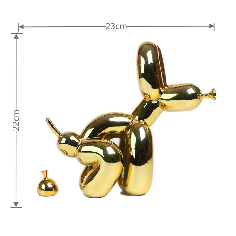 Ballon Hund Skulptur, Ballon Kunst Statue, Mini Samle Figur, Hjem Deko, Harpiks Figur, Skrivebords Tilbehør, Værelses Deko