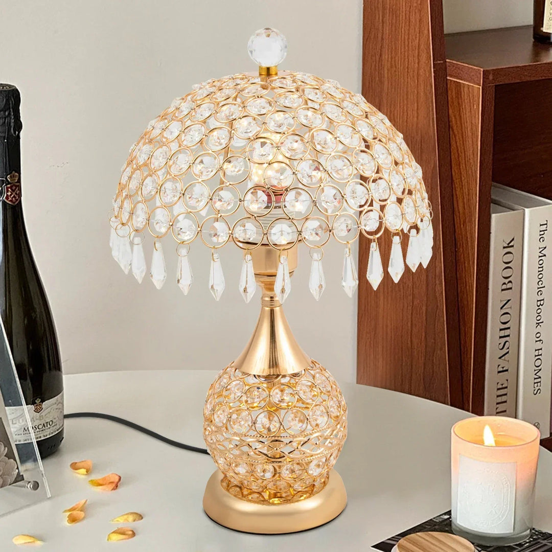 Moderne Krystal Luksus Dekorativ Natbordslampe