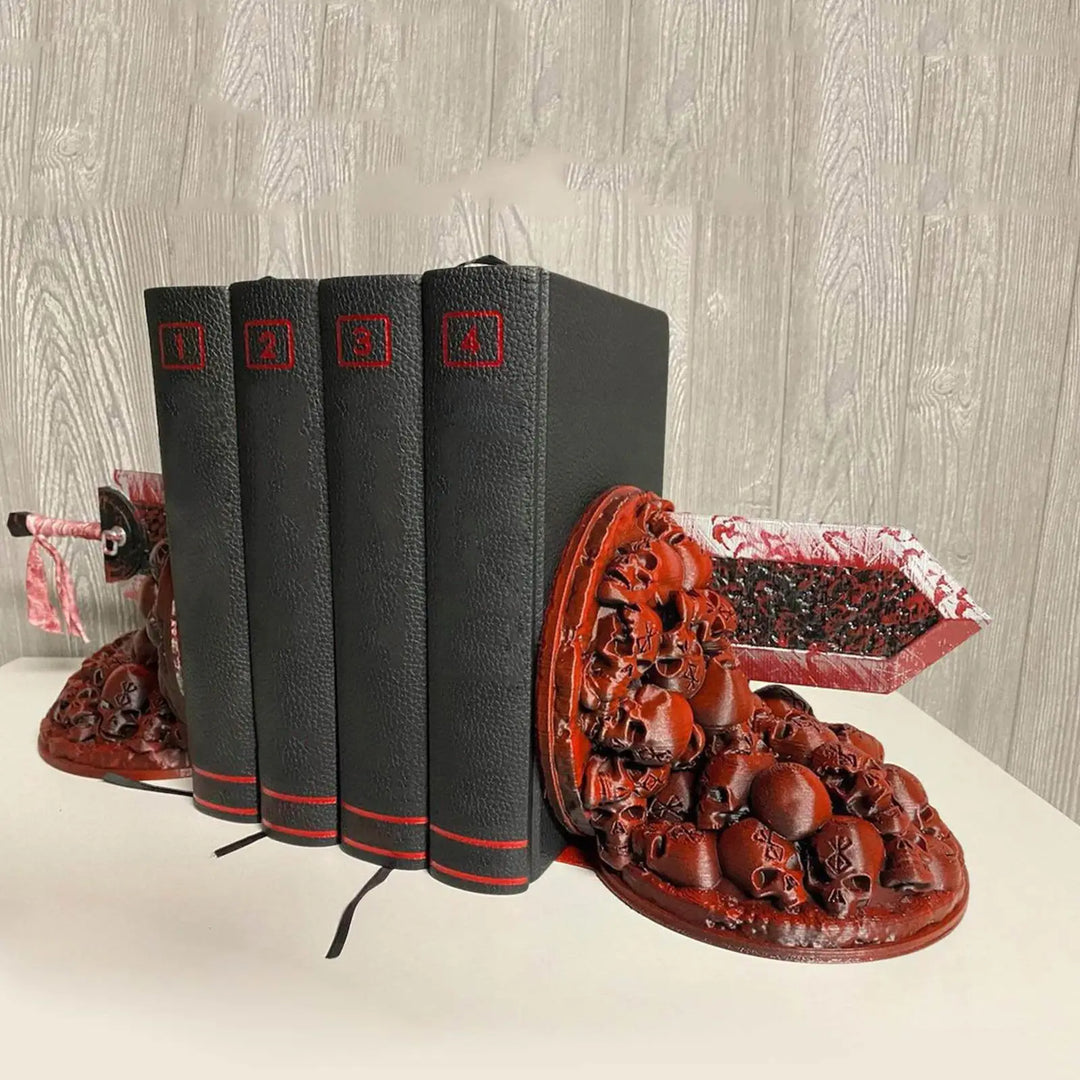 Berserk Bogstøtter Vrede Bogstøtter Dragejæger Harpiks Håndværk Studie Kunst Dekorativ Ornament Hjem Skrivebord Bogreol T4z7