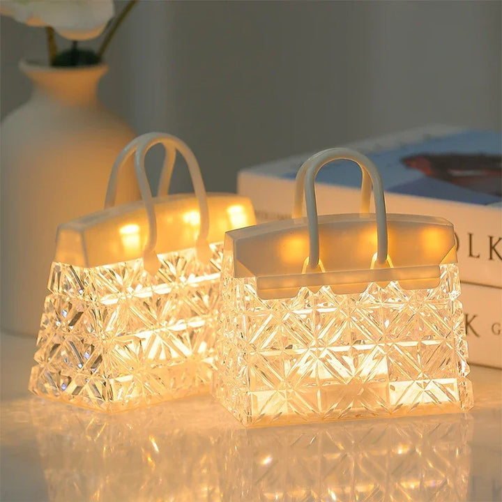 CrystalBag | Kreativ Akryl Nattelys i Håndtaskedesign