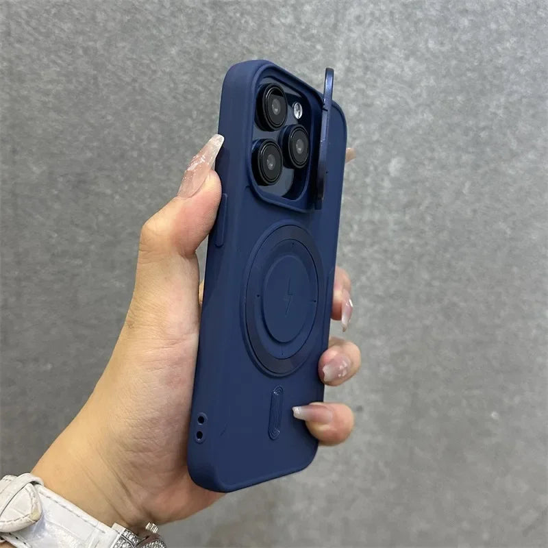 Magnetisk Blød Wrist Bracket Linse Dæksel iPhone Cover