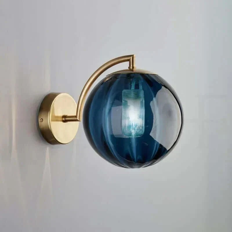 farverig Glas Moderne Væglampe