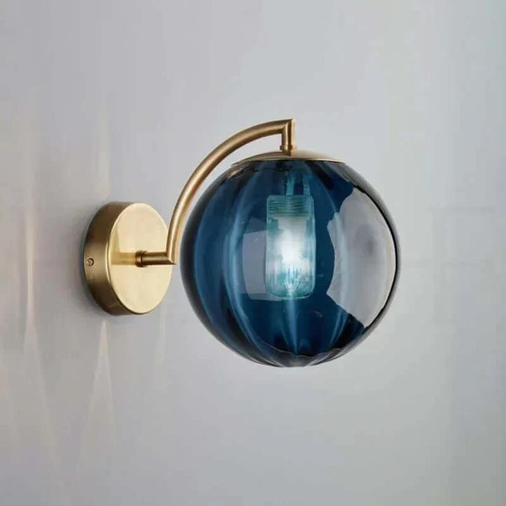 farverig Glas Moderne Væglampe