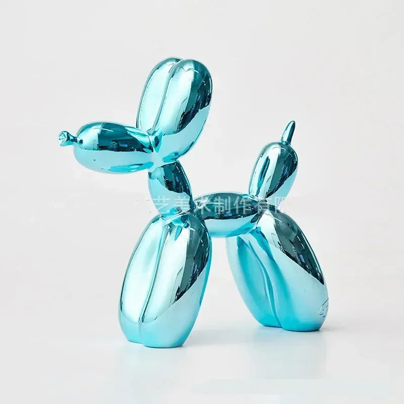 Nordisk Ballon Hund Skulptur Harpiks Dyr Ornament Kunst Skulpturer og Figurer Håndværk Hjem Dekoration Værelse Skrivebords Tilbehør