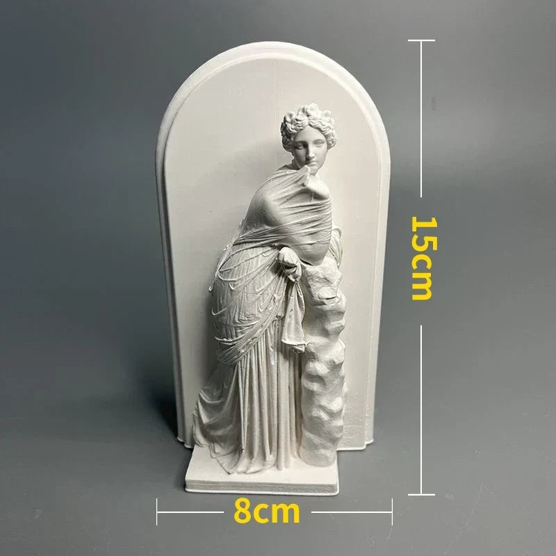 Nordisk INS Stil Karakter Plaster Statue DIY Malet Skitse Fotografi Rekvisitter Bord Dekorationer Hjem Kunst Plaster Dekoration