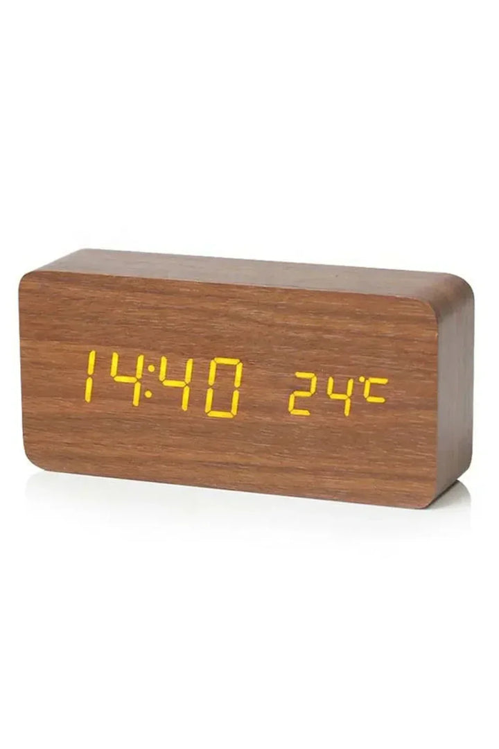 Træ LED Digital Ur