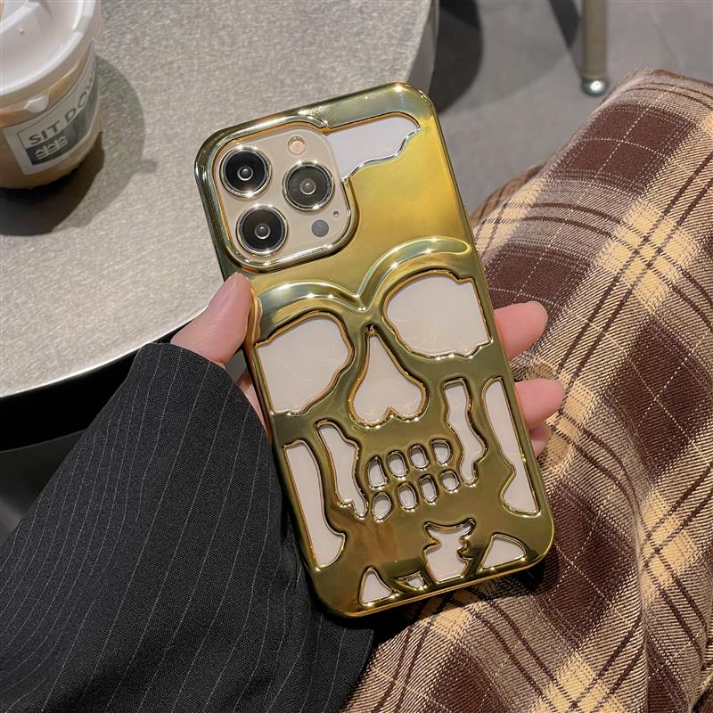 Gothic Midnight Skull Telefonetui