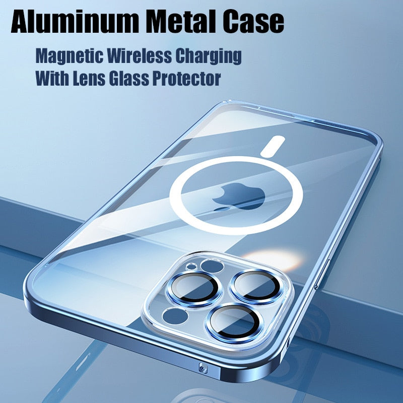 Metal Bumper Aluminium Magnetisk Telefonetui