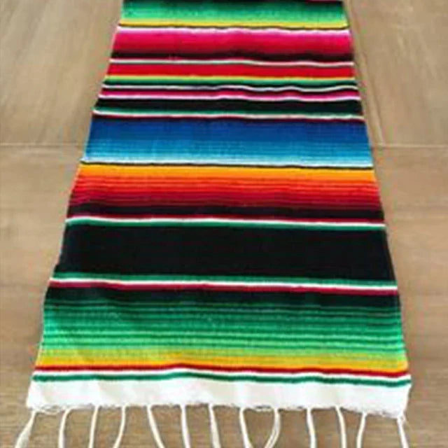 farverig mexicansk Serape tæppe