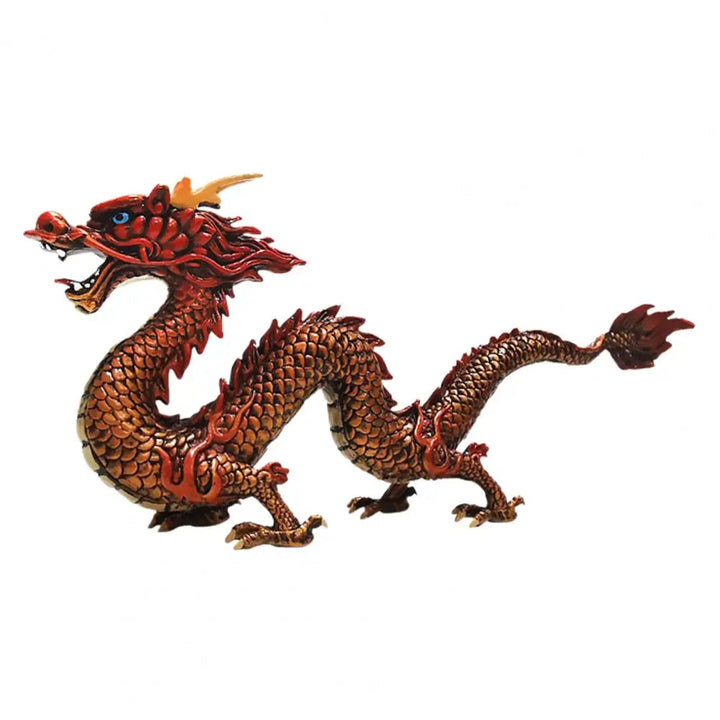Livlig Kinesisk Drage Feng Shui Skulptur