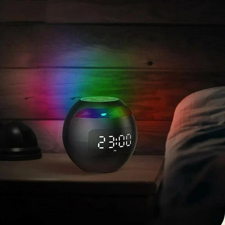 Bold Højttaler Vækkeur | Bluetooth 5.0 | LED Natlys | 2200 mAh Batteri