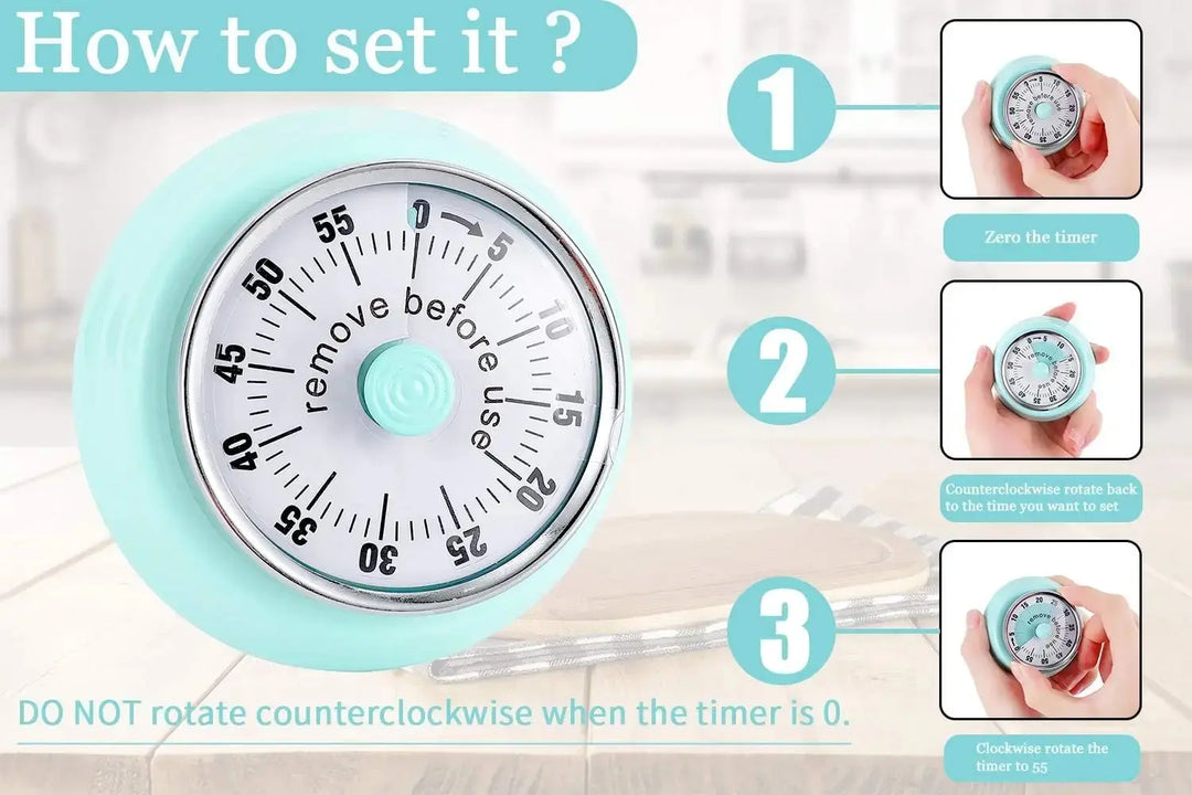 Magnetisk Køkken Timer