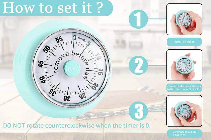 Magnetisk Køkken Timer