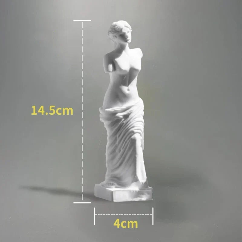 Nordisk INS Stil Karakter Plaster Statue DIY Malet Skitse Fotografi Rekvisitter Bord Dekorationer Hjem Kunst Plaster Dekoration