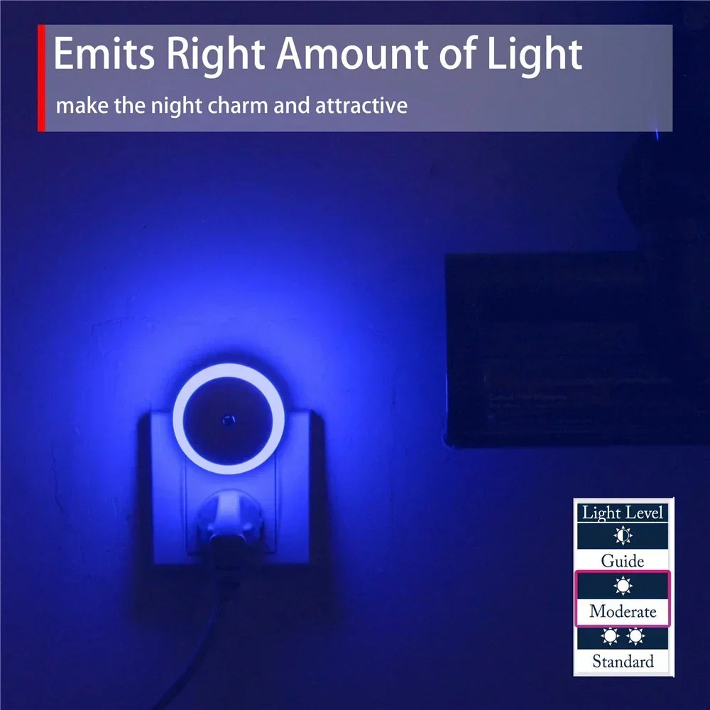 NOXORA LED natlys | Twilight sensor &amp; automatisk dæmpning | Stik-lys | Varm hvid