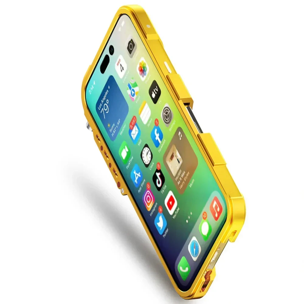 Taktisk Greb Stødabsorberende Legering Ramme iPhone Etui