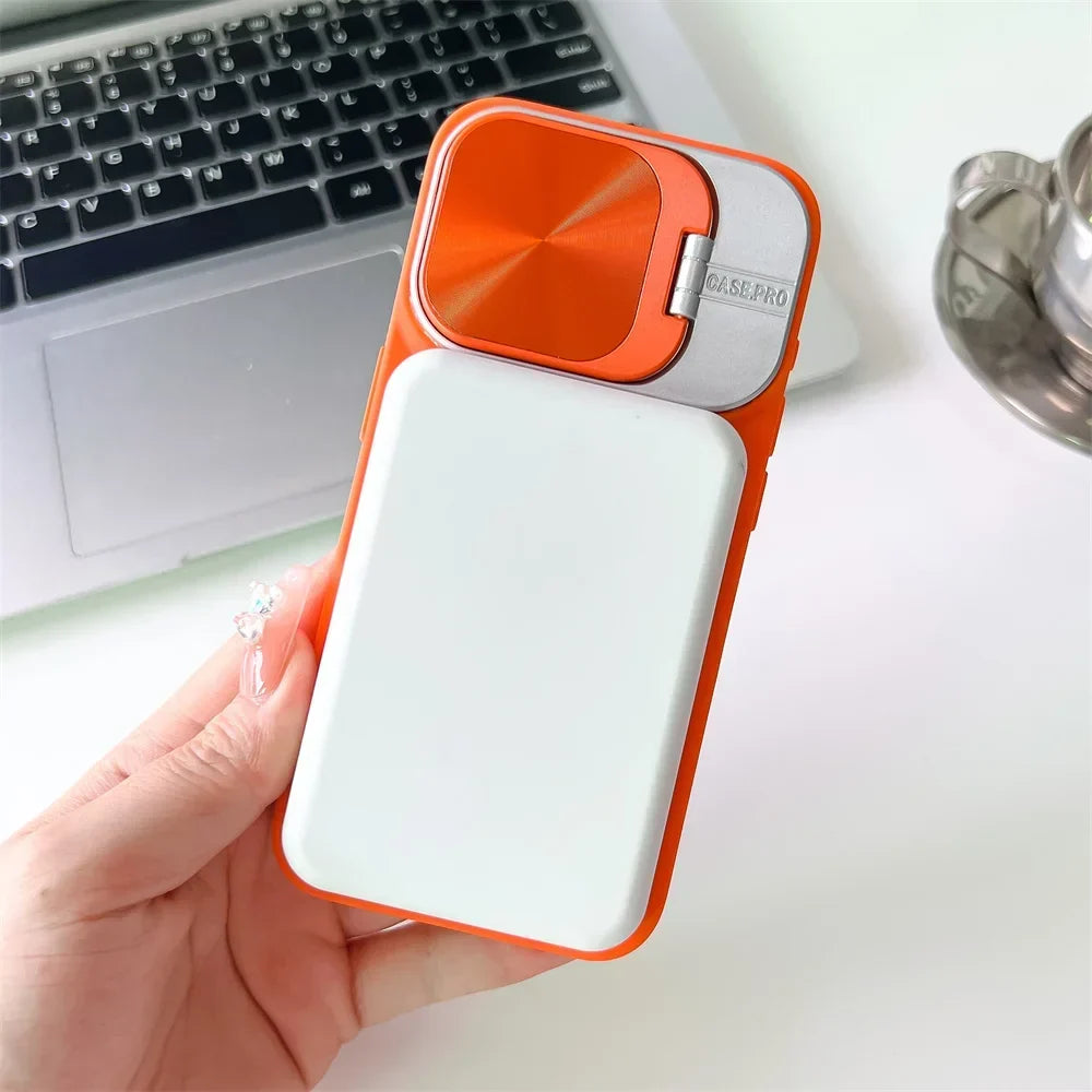 Magsafe Silikone Linse Flip iPhone Cover