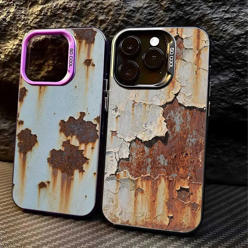 Industriel Rust Finish Stødabsorberende iPhone Cover