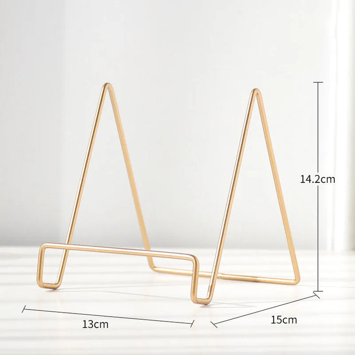 Jern Kunst Multi-Brug Display Stativ: Alsidigt magasin-, tallerken-, billede- og fotoalbumstativ til hjemmeindretning