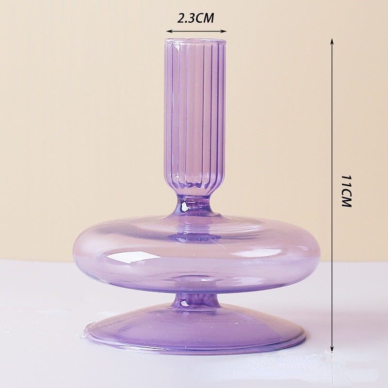 Lilla Lysestage lavet af Glas