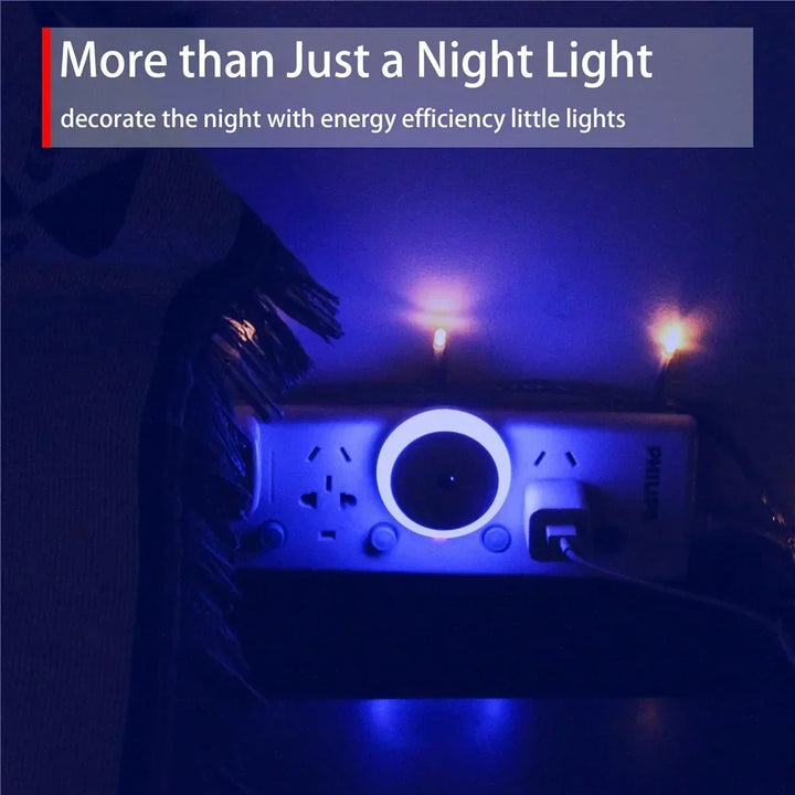 NOXORA LED natlys | Twilight sensor &amp; automatisk dæmpning | Stik-lys | Varm hvid