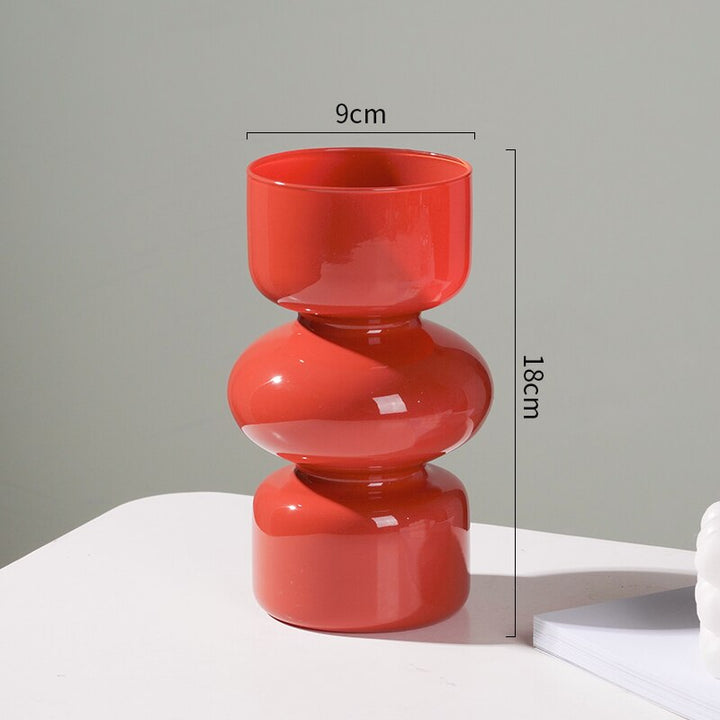 Glas Dyre Vase - Multifarvet
