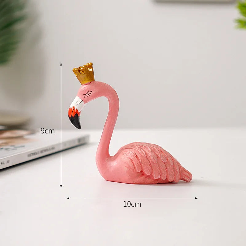 Nordisk Flamingo Figur Figur Statue Skulptur Stue Kontor Bryllup Fest Dekorationer Hjem Dekorations Tilbehør