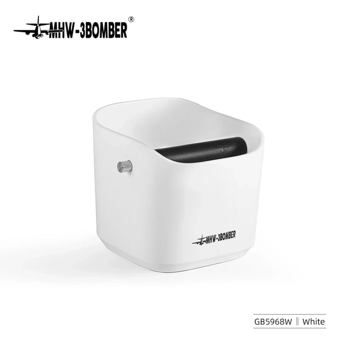 0.9–1.2 l Espresso knock box, aftagelig knock bar og skridsikker base, firkantet kaffegrumsaffald, barista skrivebordsaccessories