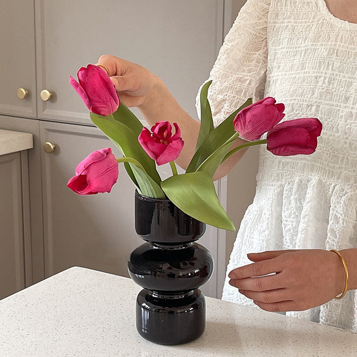 Glas Dyre Vase - Multifarvet