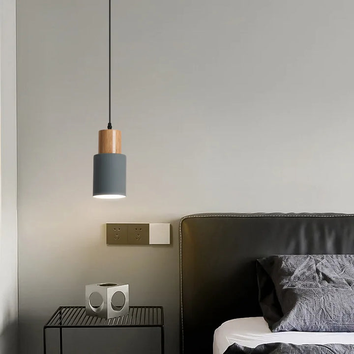 Nordisk LED Pendellamper lavet af metal og træ - Moderne hængelamper til spisestue og køkken