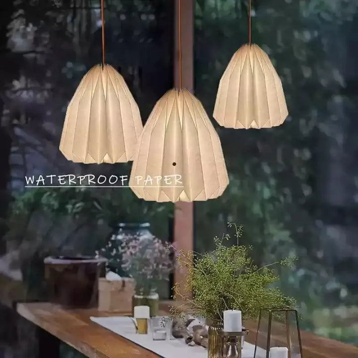 Elegant origami-inspireret papirlanterne
