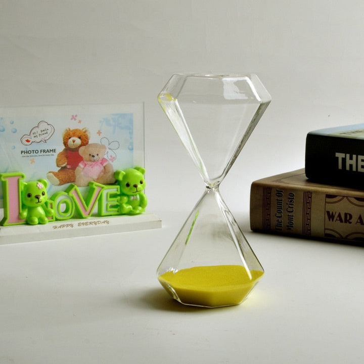 5–60 minutters diamant timeglas, timeglas, timeglas, gave til børn, timeglas, hjemmedekoration, fås i flere farveindstillinger