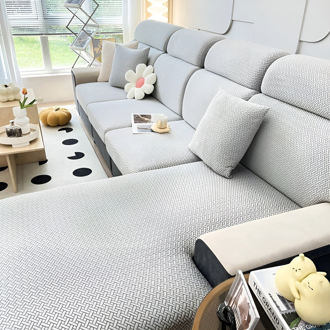Elastic Sofa Cover – Vandafvisende og Skræddersyet | Beskyttelsesbetræk Fremstillet af Strækstof |