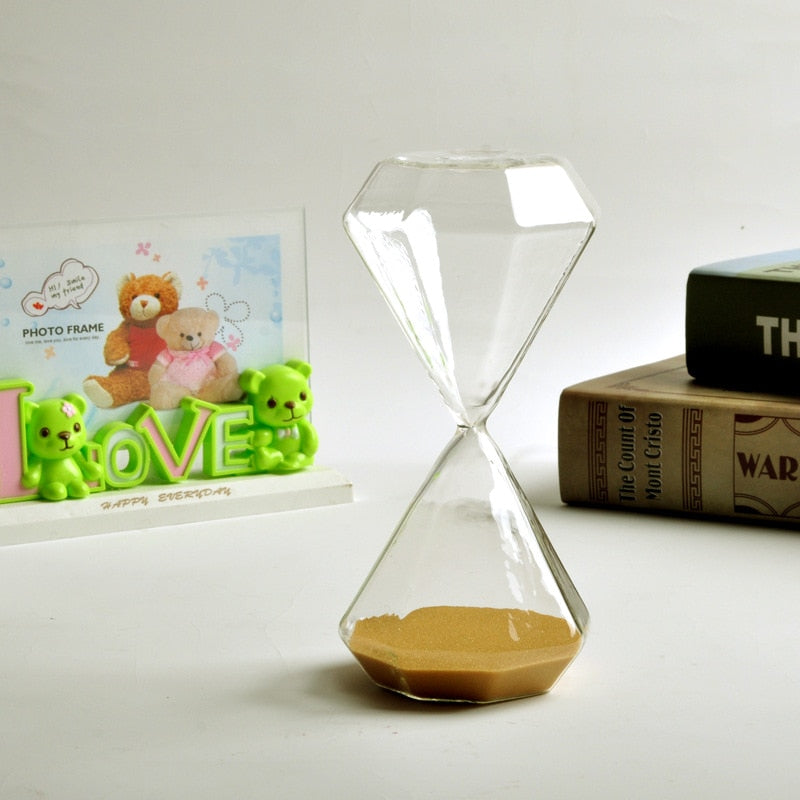 5–60 minutters diamant timeglas, timeglas, timeglas, gave til børn, timeglas, hjemmedekoration, fås i flere farveindstillinger