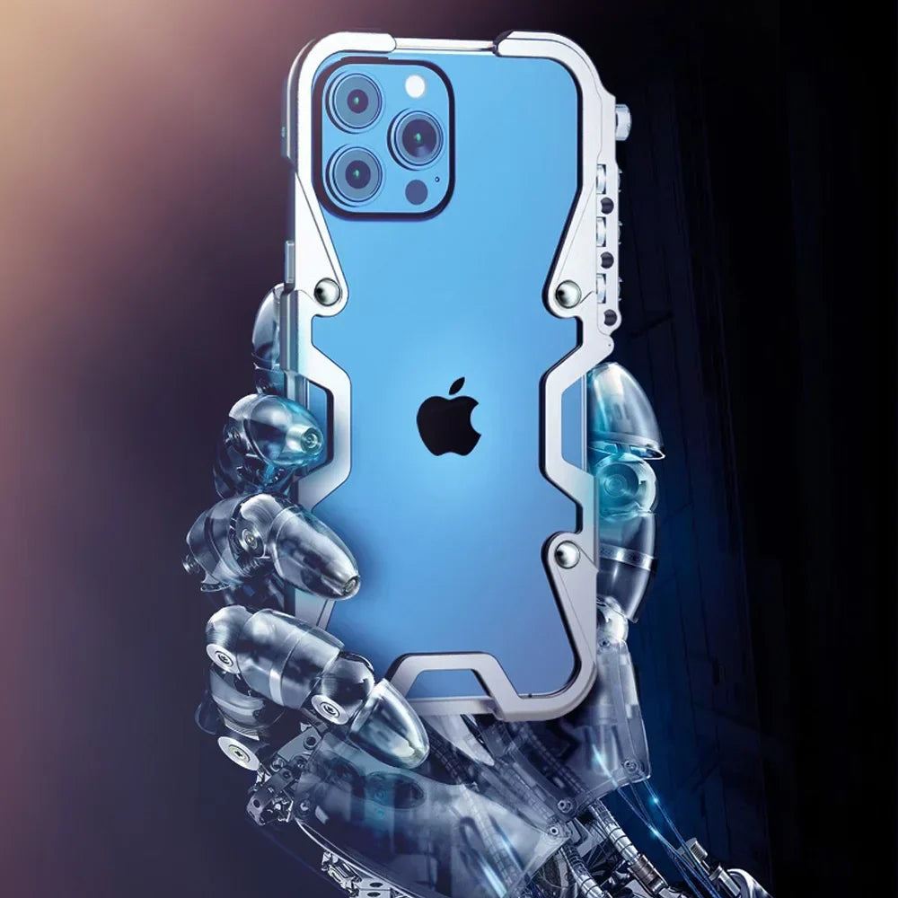 Taktisk Greb Stødabsorberende Legering Ramme iPhone Etui