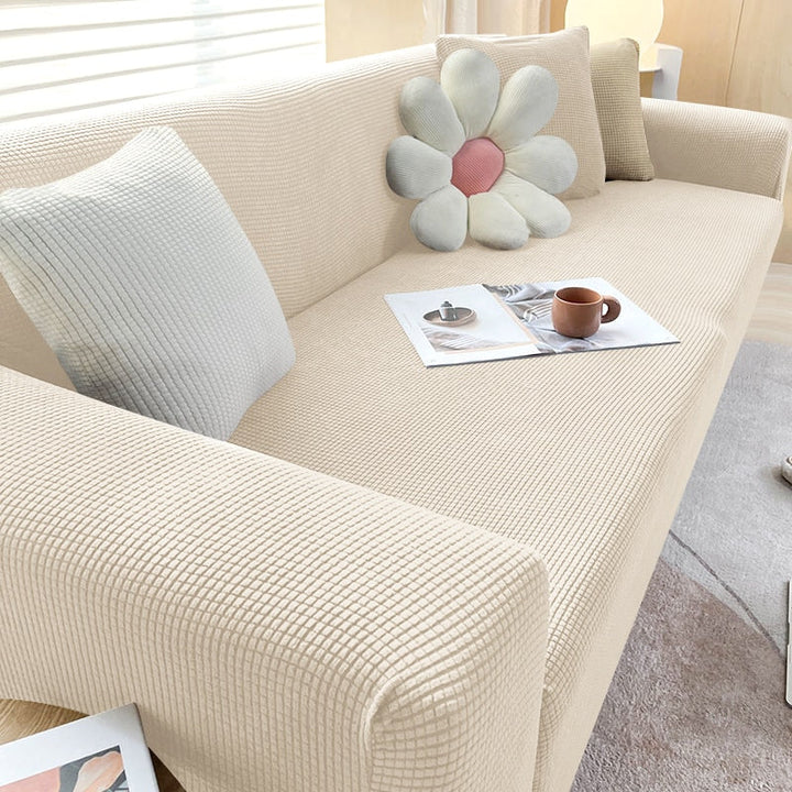 Textureret Stræk Sofa Betræk | Skridsikker, Maskinvaskbar &amp; Beskyttende til 1-sæders, 2-sæders og 3-sæders Sofaer