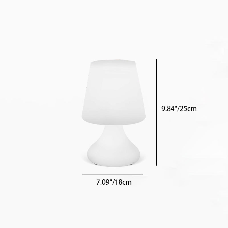 Moderne Minimalistisk PE Kop Form USB LED Bordlampe Natlys til Udendørs Terrasse |