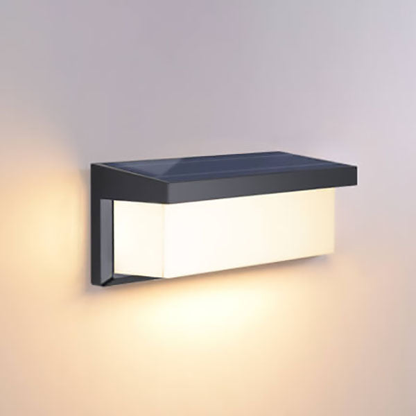 Modern Minimalistisk Solrektangel PC LED Udendørs Væglampe til Udendørs Patio