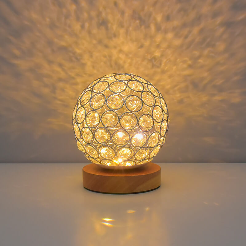 Moderne Minimalistisk Rund USB Genopladelig LED Natlampe Bordlampe
