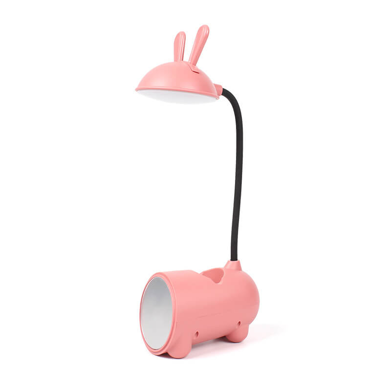 Karikatur Kreativ Kanin LED Touch USB Pen Holder Skrivebordslampe