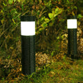 Udendørs Solrattan Cylindrisk LED Haveplæne Indbygget Landskabslys