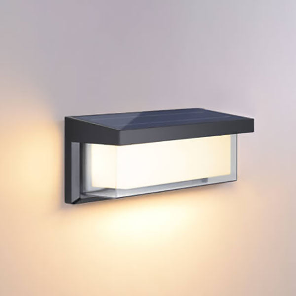 Modern Minimalistisk Solrektangel PC LED Udendørs Væglampe til Udendørs Patio