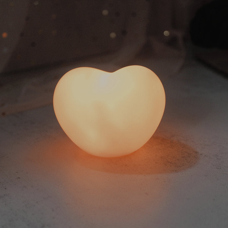 LuvSphere Silikone LED Natlampe | Hjerteformet Design | Bordlampe | Varm Stemningslys | Dekorativ