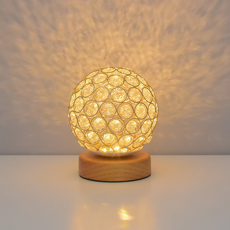 Moderne Minimalistisk Rund USB-genopladelig LED bordlampe